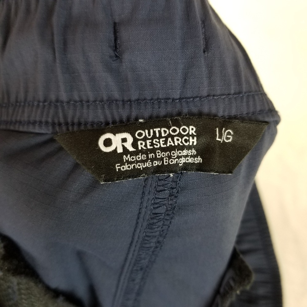 Outdoor Research Jogger Pants Men Large Navy Blue Ripstop Nylon Spandex Active - Picture 5 of 9